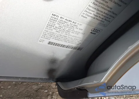 2008 Audi Q7 3.6 Premium from USA, damaged, VIN WA1BY74L78D033378